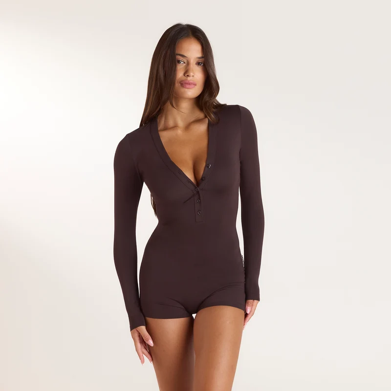 Modal Romper - Mörk Choklad
