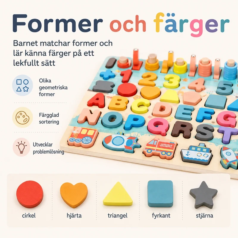 Träleksak med Matematik