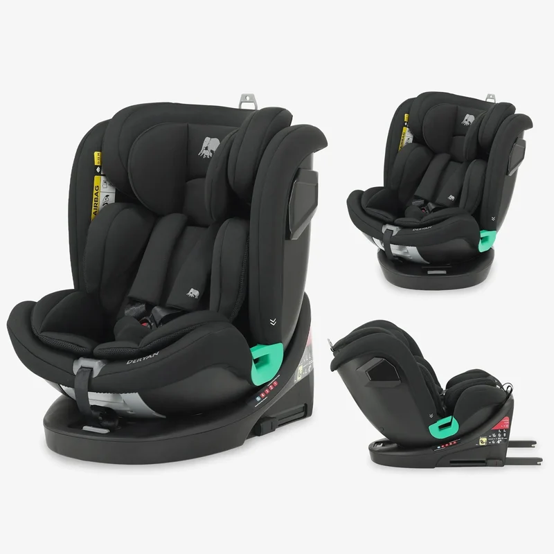 Colin Luxe i-Size bilbarnstol 0–36 kg Isofix 360° – Svart