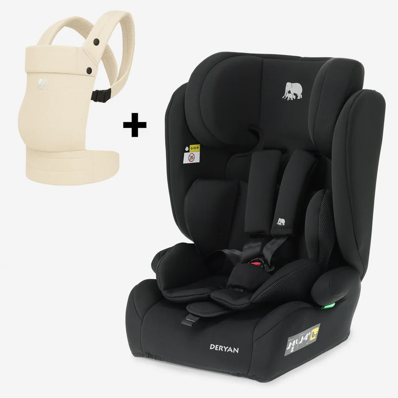 Carter Basic bilbarnstol & Amora bärsele Cream