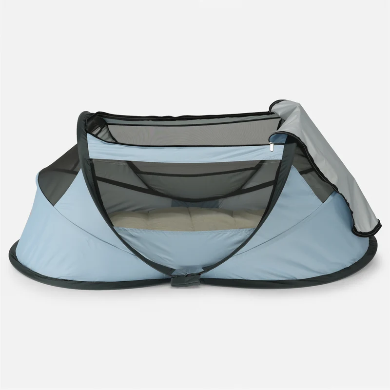 BabyBox babytält Campingbädd + bomullstäcke – Sky Blue