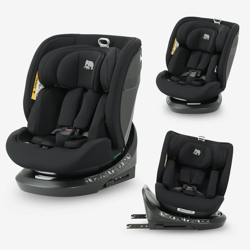 Cassie Luxe i-Size bilbarnstol 0–36 kg Isofix 360° – Svart