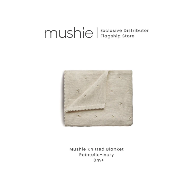 MUSHIE Knitted Baby Blanket