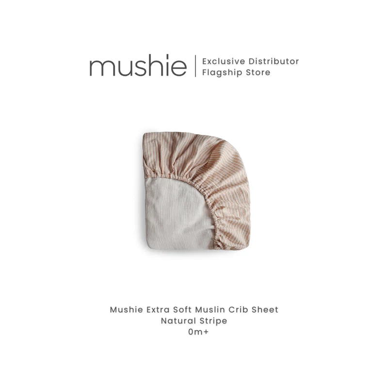 MUSHIE Extra Soft Muslin Crib Sheet