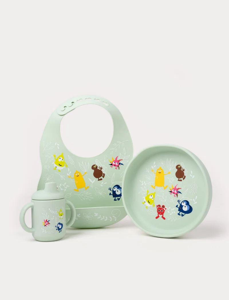 Babblarna, Dinner Set in Silicone