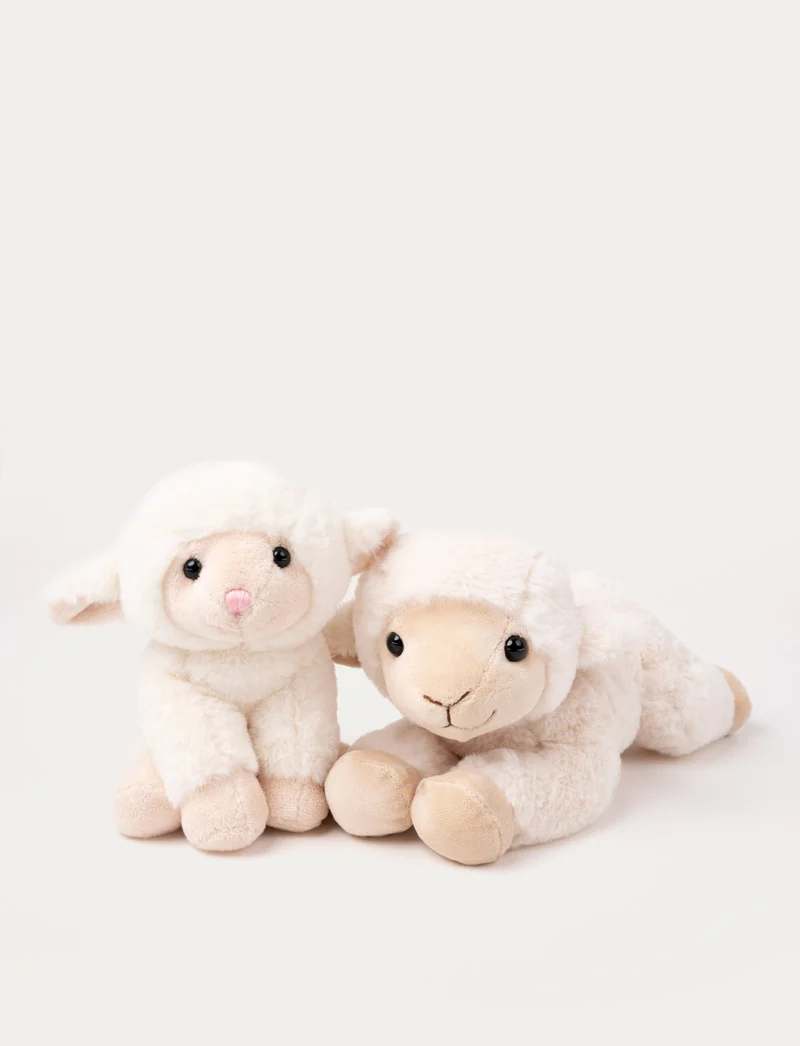 Mama & Baby Lamb, Plush Duo