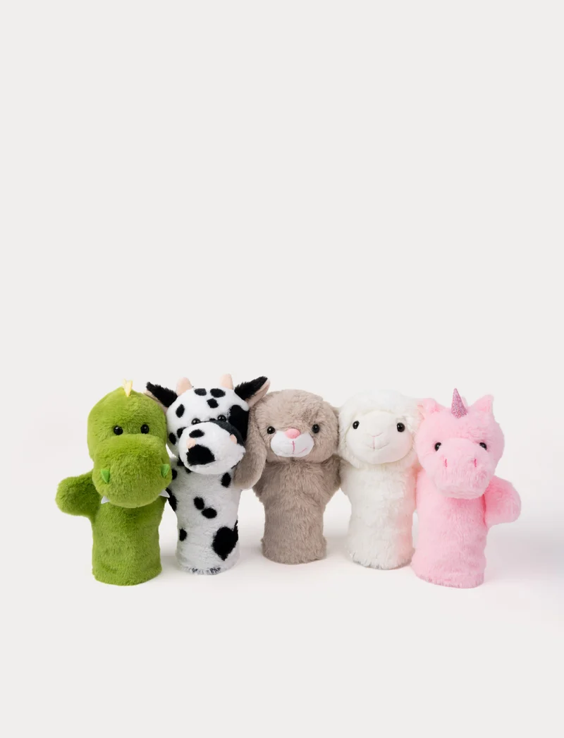 Puppet Theater Set, 5 Different Animals