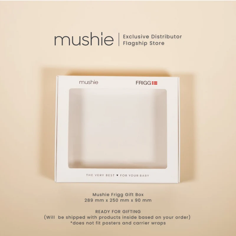 Mushie White Gift Box with Window Only