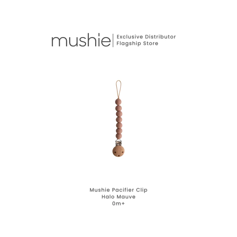 Mushie Silicone Pacifier Clip