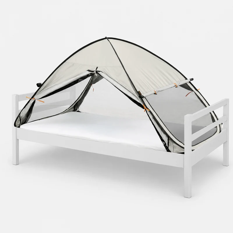Sängtält pop-up Ivory 200x90
