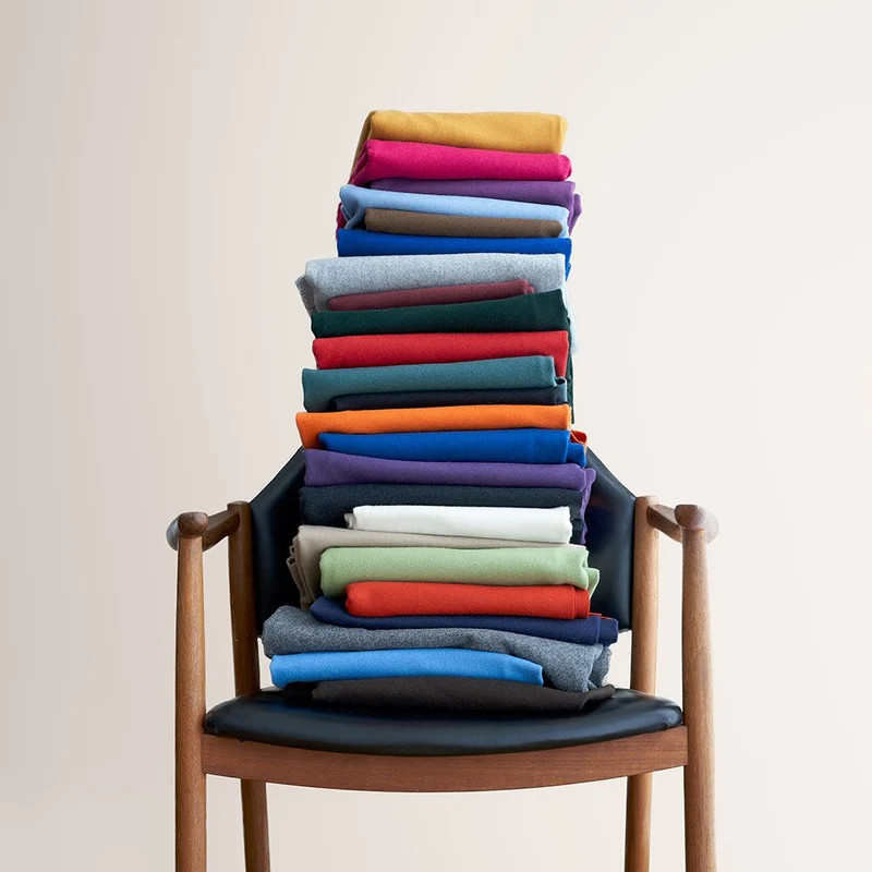Plain wool fabric