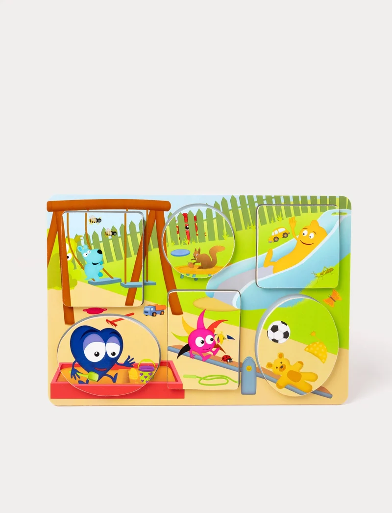Babblarna, Peekaboo Puzzle, Playground, 6 Figures