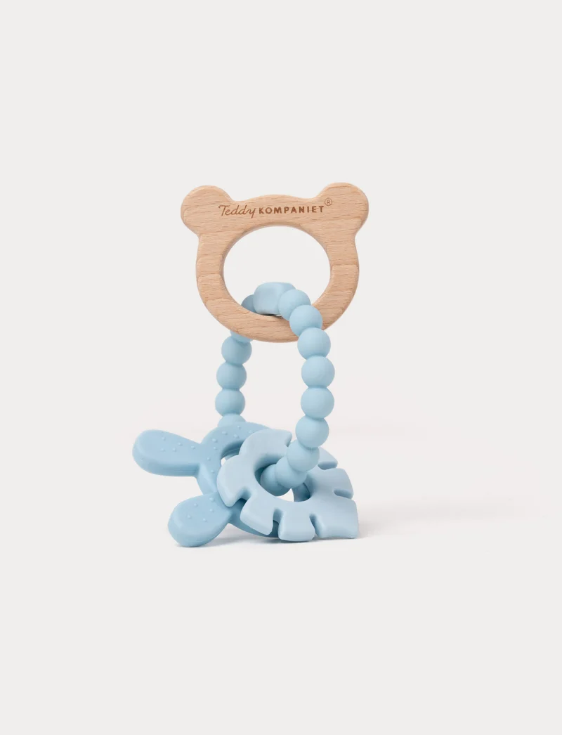 Teething Ring in Silicone & Wood