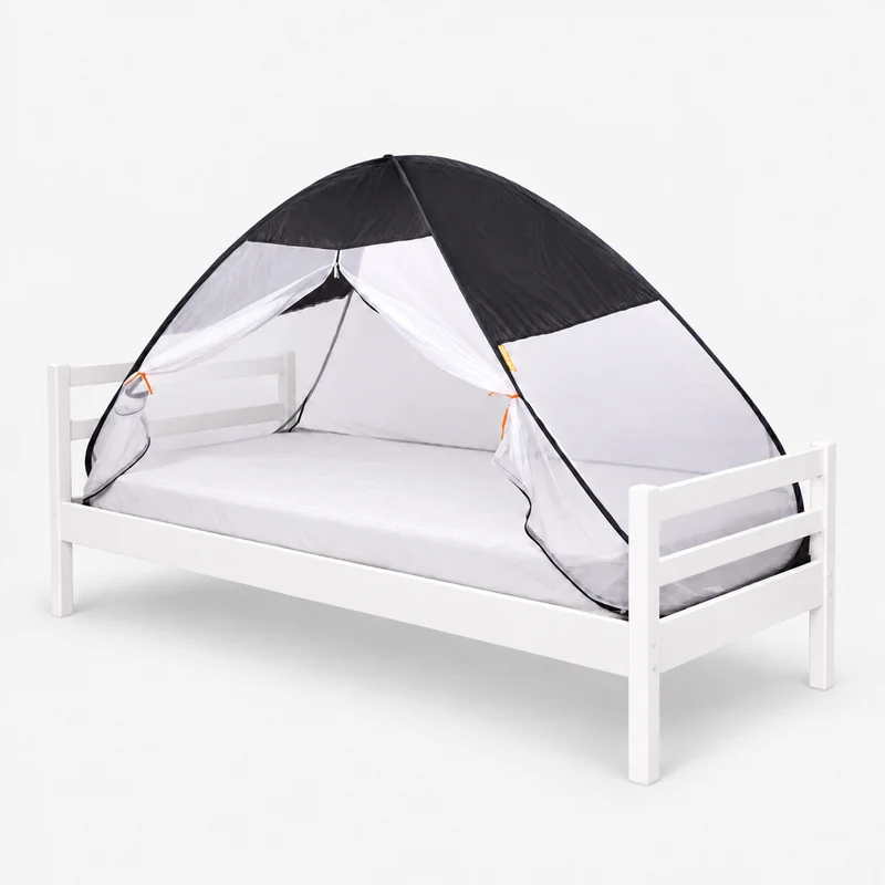 Sängtält pop-up Grå 200x90