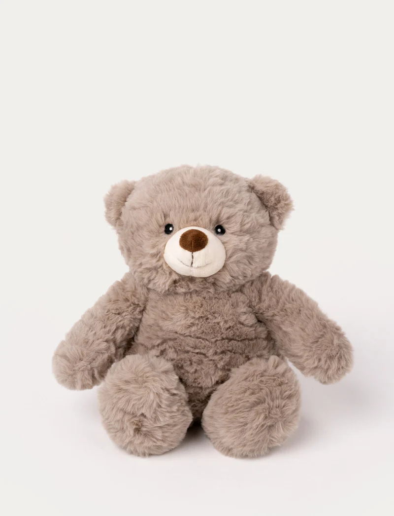 Heatable Stuffed Animal, Teddy Bear with Wavy Fur