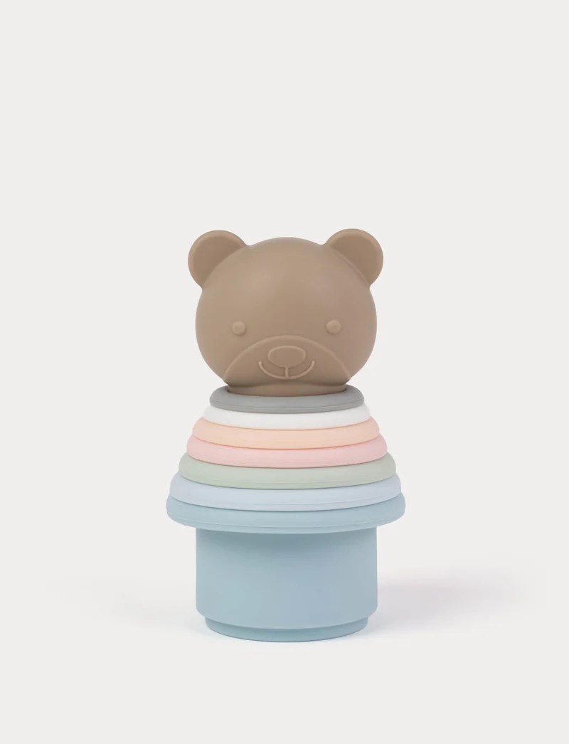 Stacking Toy, Teddy bear, Silicone