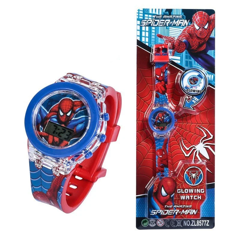 Spiderman Barnklocka - Ledskärm & vattentålig
