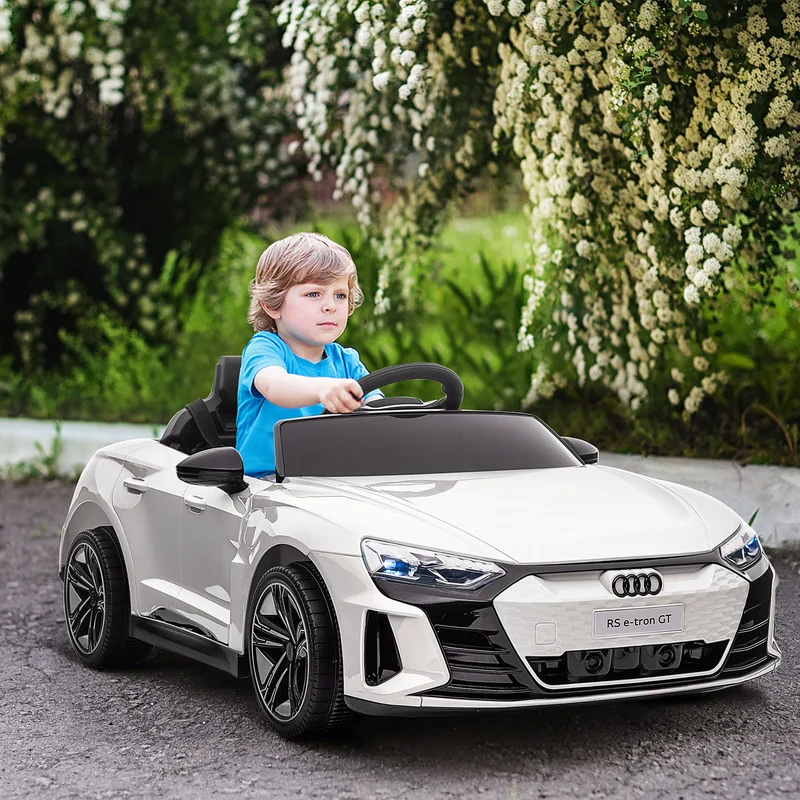 Elbil Barn Audi vit