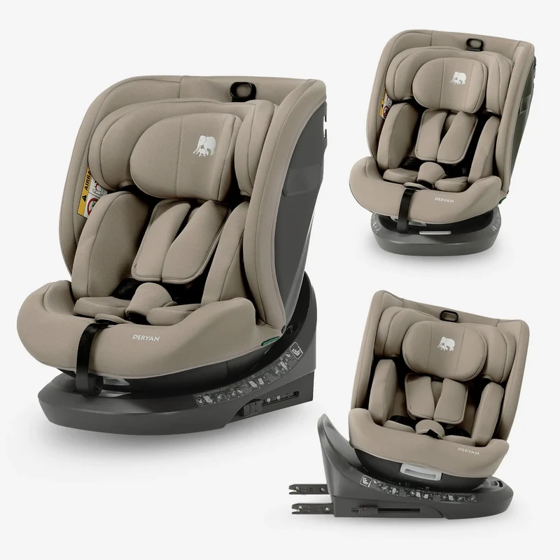 Cassie Luxe i-Size bilbarnstol 40–150 cm Isofix 360° – Truffle Nougat