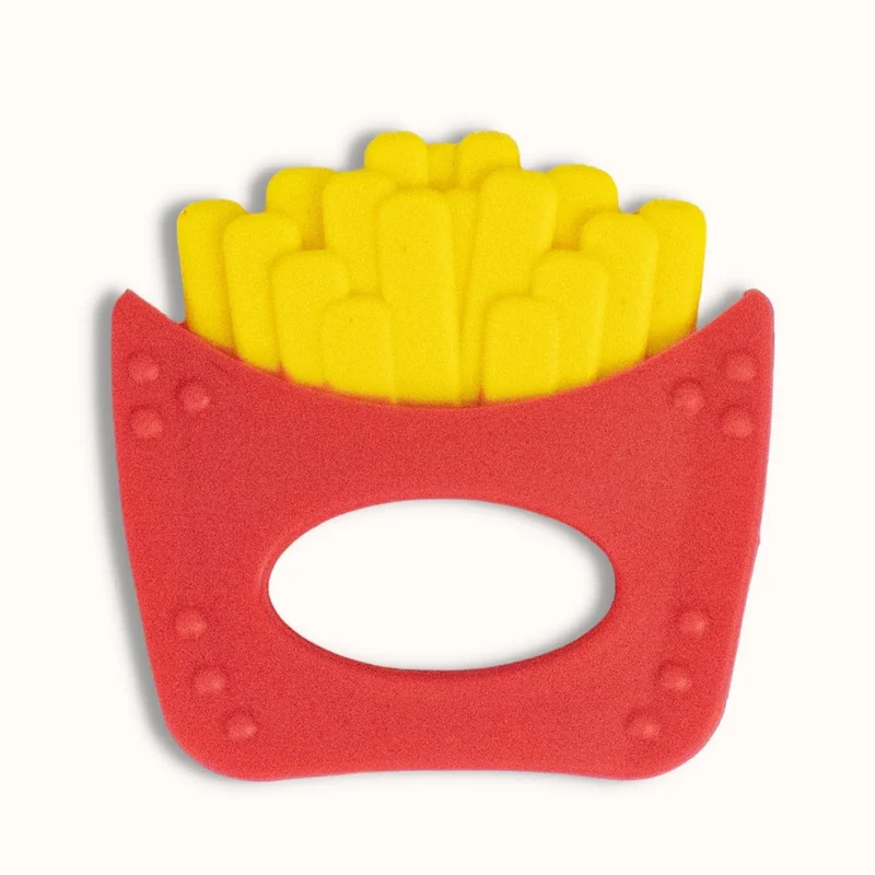French Fries Baby Teether Food-Grade Silicone Gum Soother