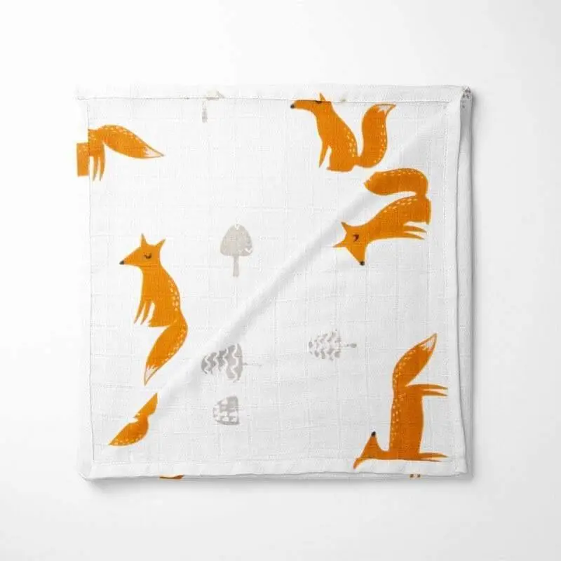Fox Bamboo Baby Blanket – Soft, Hypoallergenic & Cozy