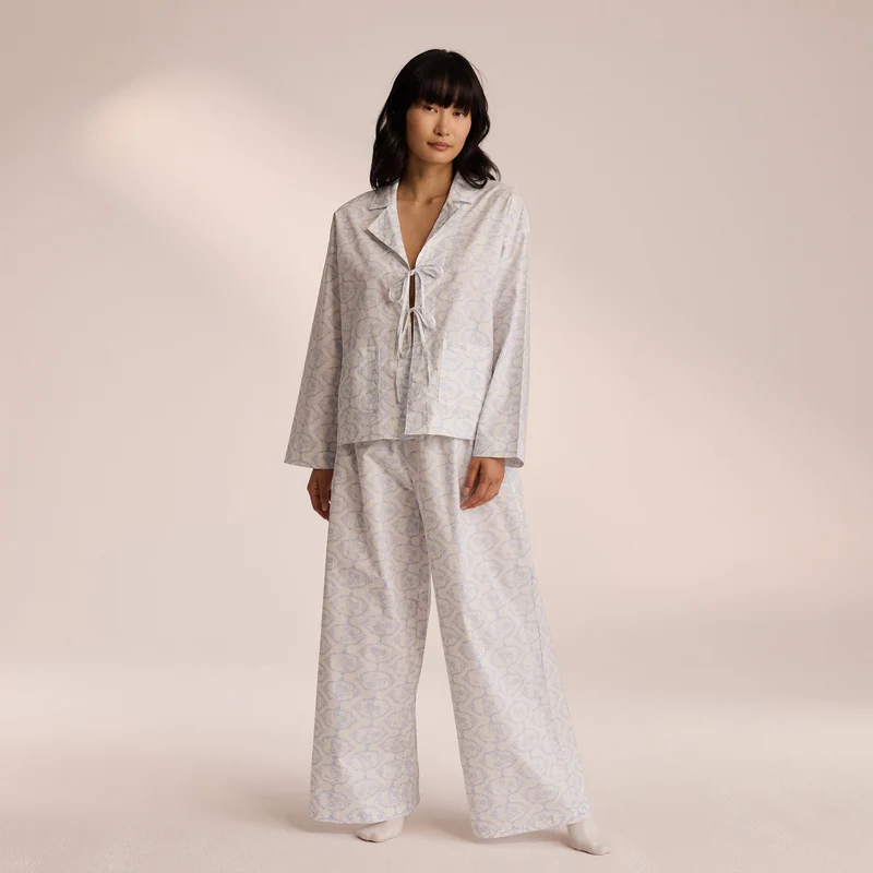 Pyjamabyxor i Bomull - Blue