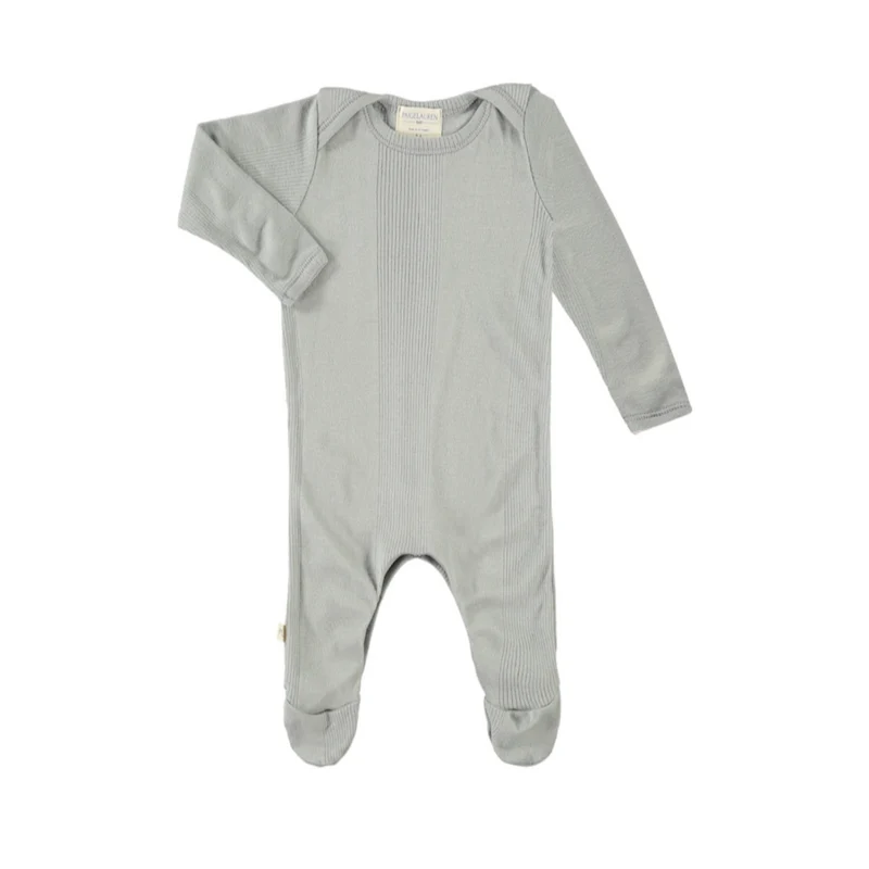 Variegated Rib Lap Tee Footie Pajama