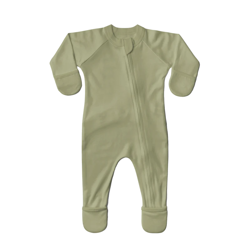 GROW WITH YOU FOOTIE + SNUG FIT | ARTICHOKE