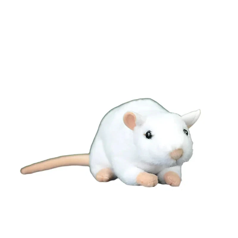 Cute Soft White Mouse Plush Toy Doll