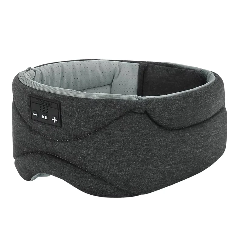 Sovmask med Bluetooth-högtalare, trådlös och ljusblockering