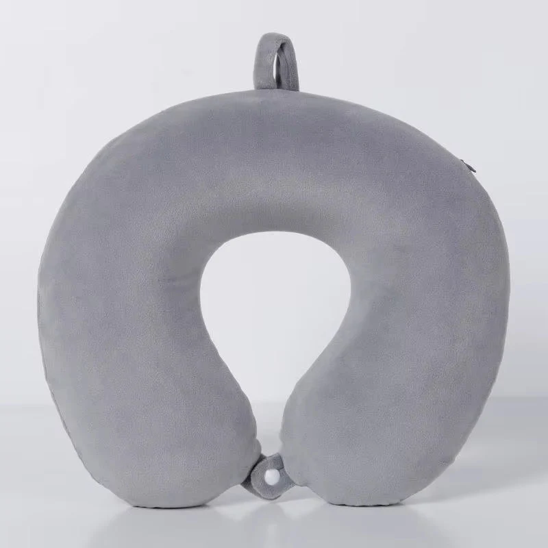 Nackkudde i memory foam, ergonomisk U-design, tvättbart överdrag