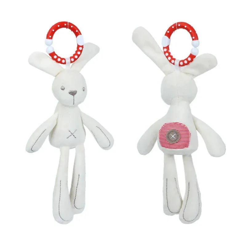 Bear And Rabbit Plush Rattle Toys