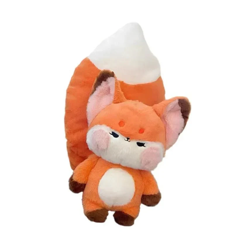 Fox Doll Plush Toy Stuffed Animal With Big Tail