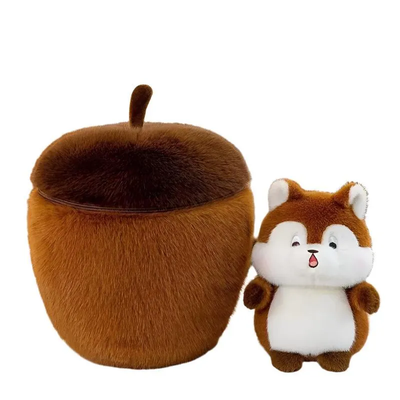 Squirrel Plush Toy With Acorn