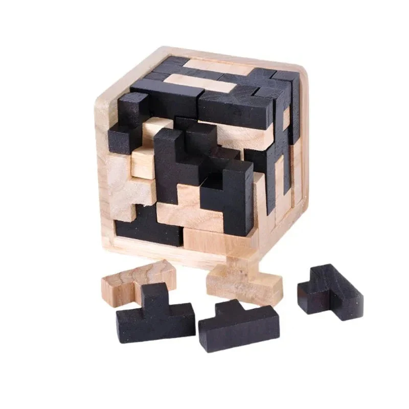 Creative 3D Puzzle Luban Interlocking Wooden Toy Early Educational Toys Puzzles