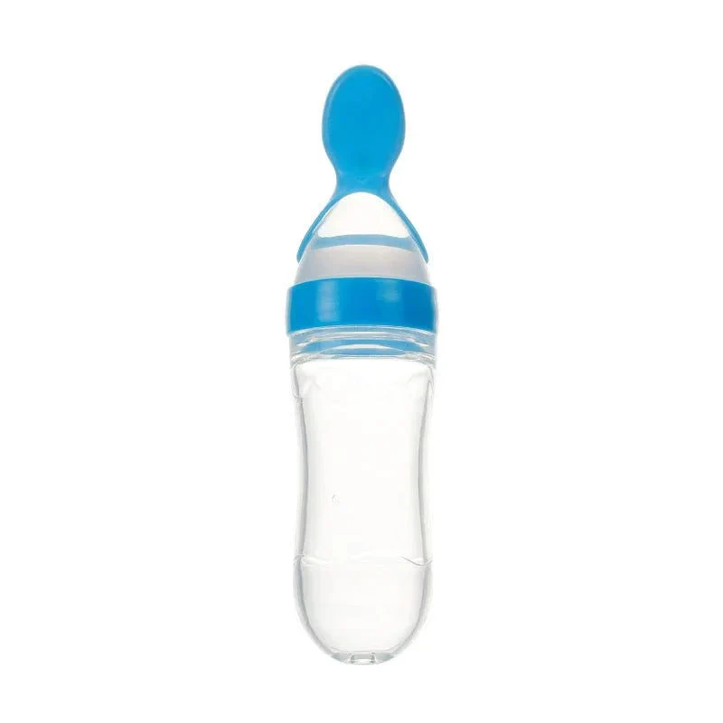 Safe Newborn Baby Toddler Spoon Feeding Milk Bottle