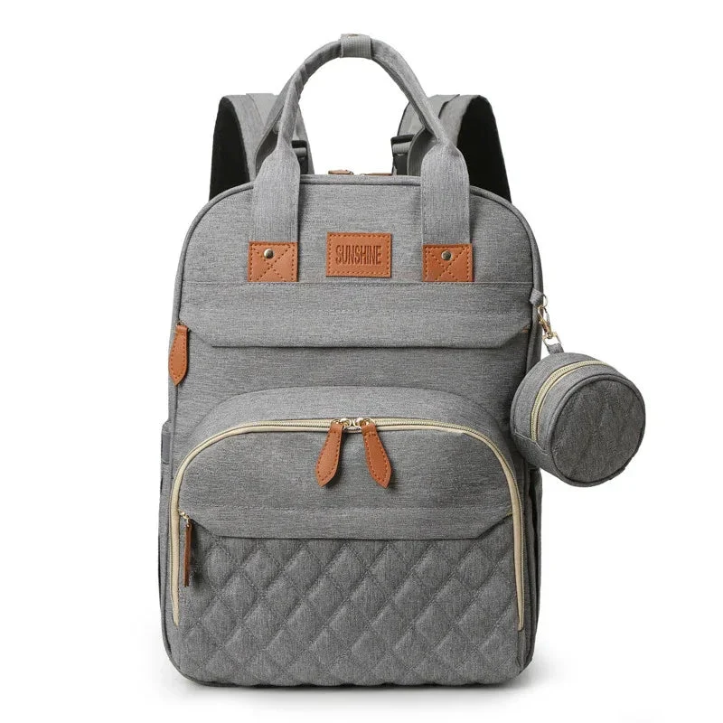 Diaper Bag Multifunction Travel Waterproof Boy Girl Unisex Portable Crib Backpack