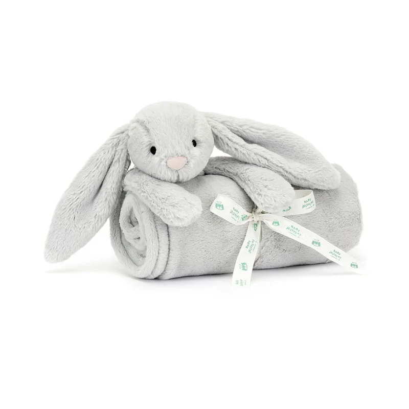 Baby Jellycat - Bashful Silver Bunny Blankie