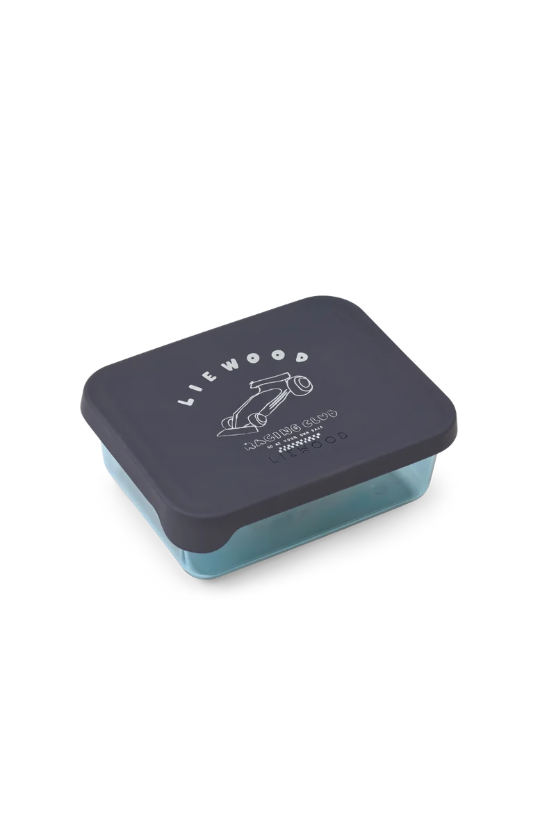 Ako Tritan Snack Box - Race Car / Classic Navy