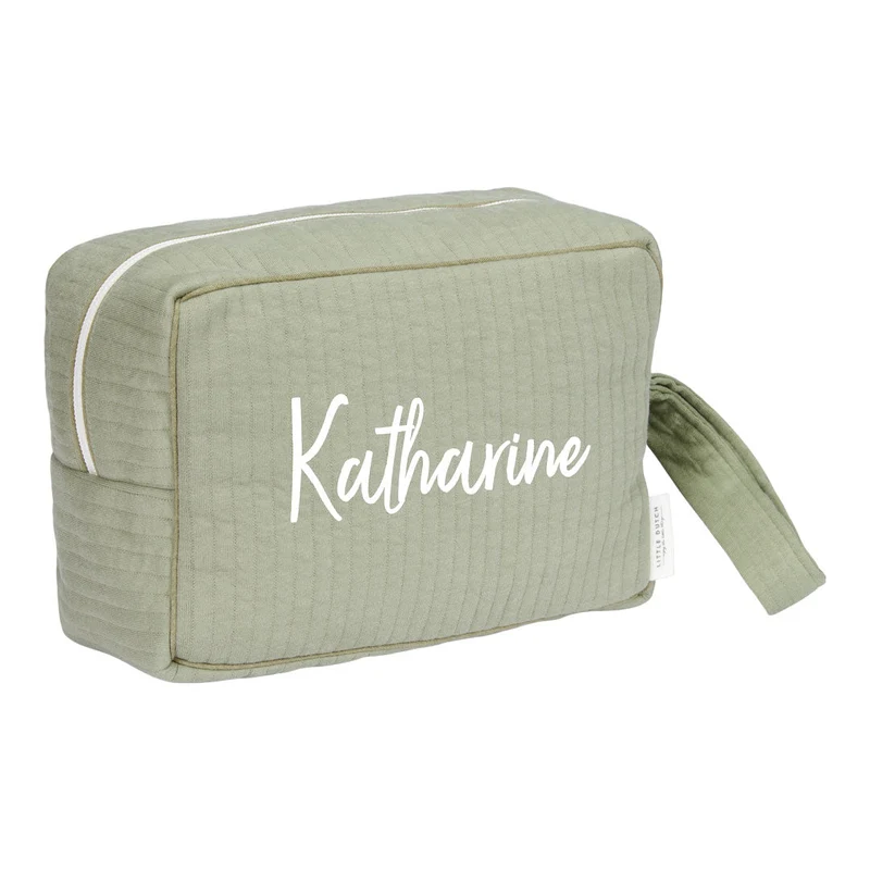 Baby-Pflegetasche Groß - Pure Olive | Little Dutch