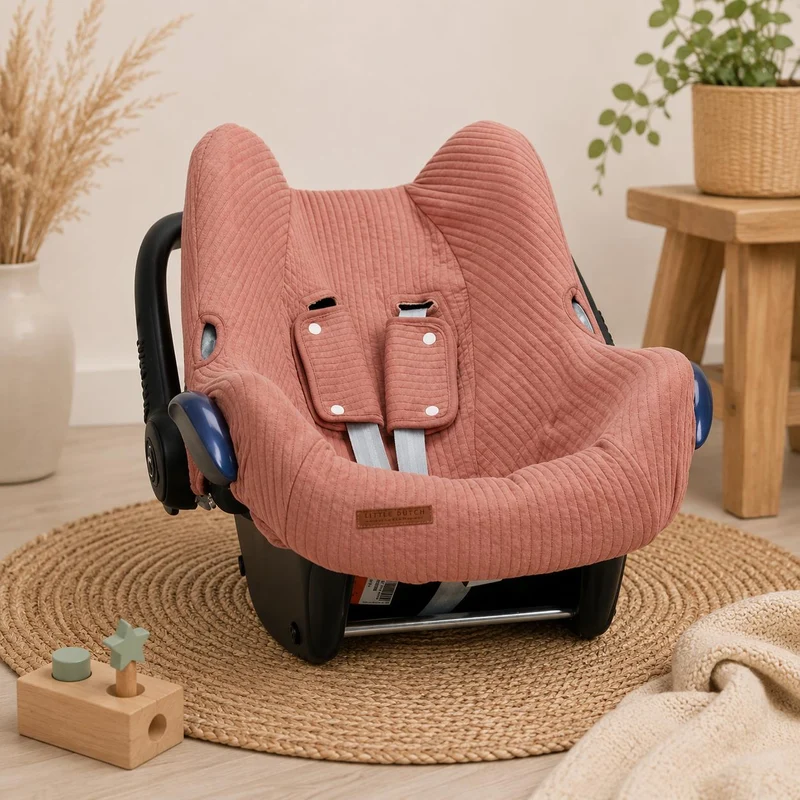 Babyschalenbezug Pure Pink Blush | Little Dutch