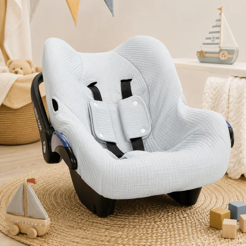 Little Dutch Babyschalenbezug Pure Soft Blue 60 × 40 cm