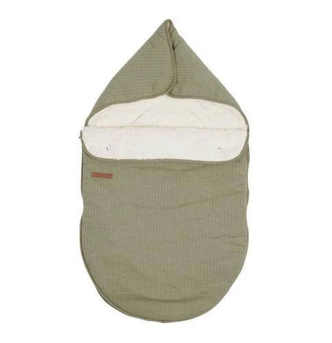 Little Dutch Babyschalen-Fußsack Pure Olive 77 × 50 cm