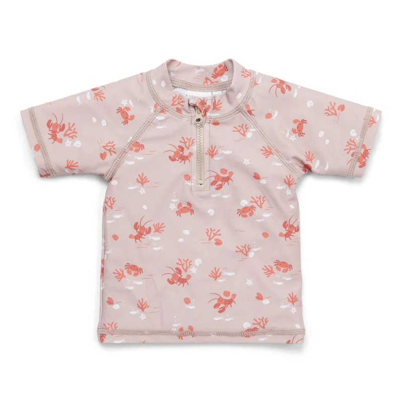 Bade-T-Shirt Lobster Bay kurzarm für Kinder