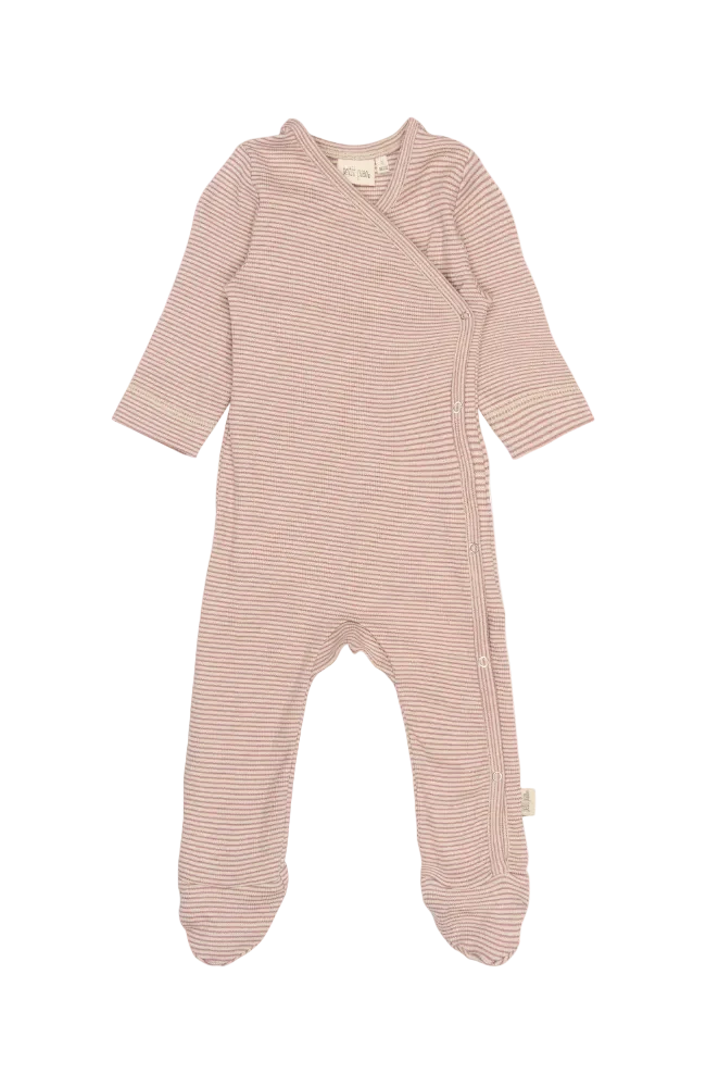 Dian Newborn Jumpsuit - Nostalgic Rose/Dark Off White