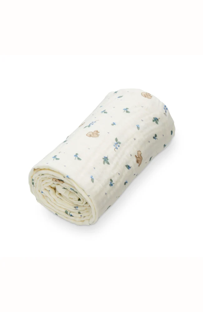 Muslin Baby Blanket - Blueberries
