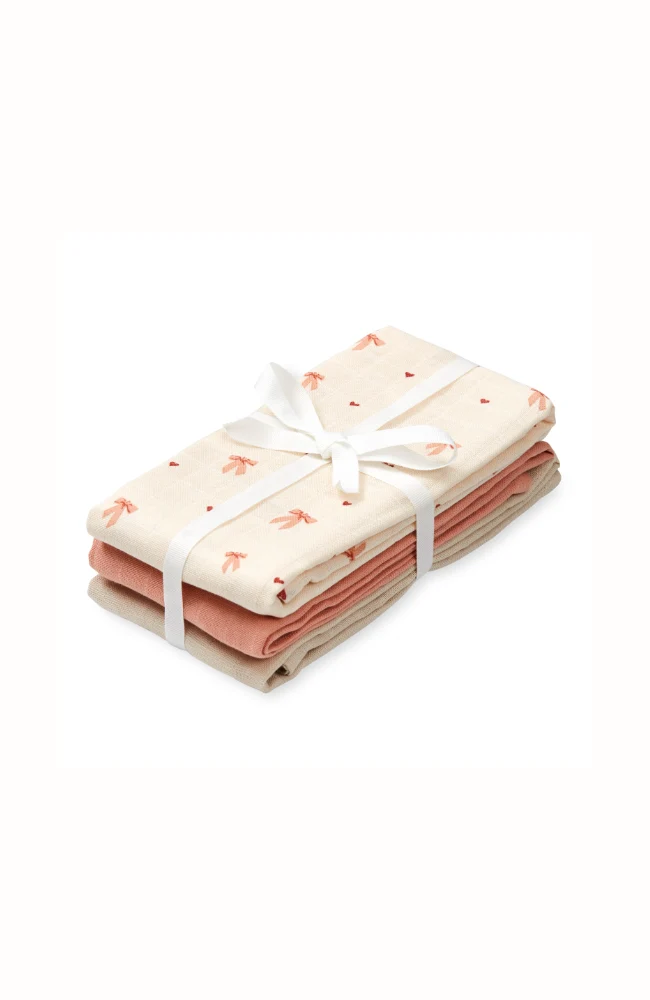 Muslin Cloth 3 Pack - Mix Bows