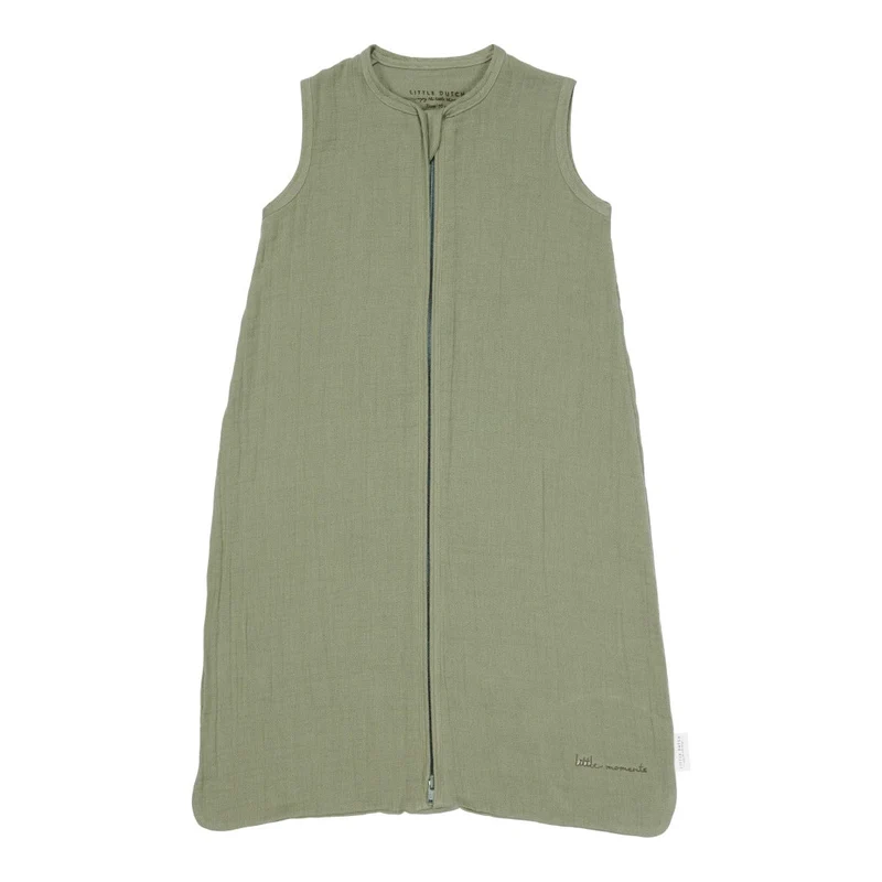 Schlafsack Sommer Musselin 110 cm - Pure Olive | Little Dutch