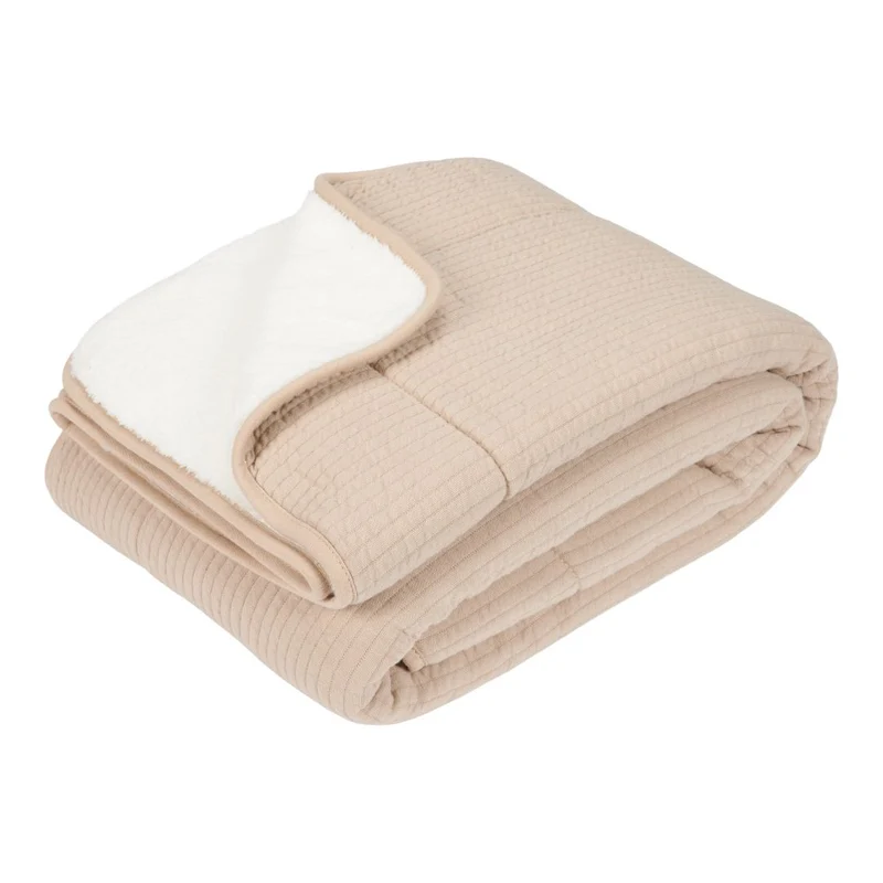 Kinderbettdecke Pure Beige 110 × 140 cm | Little Dutch