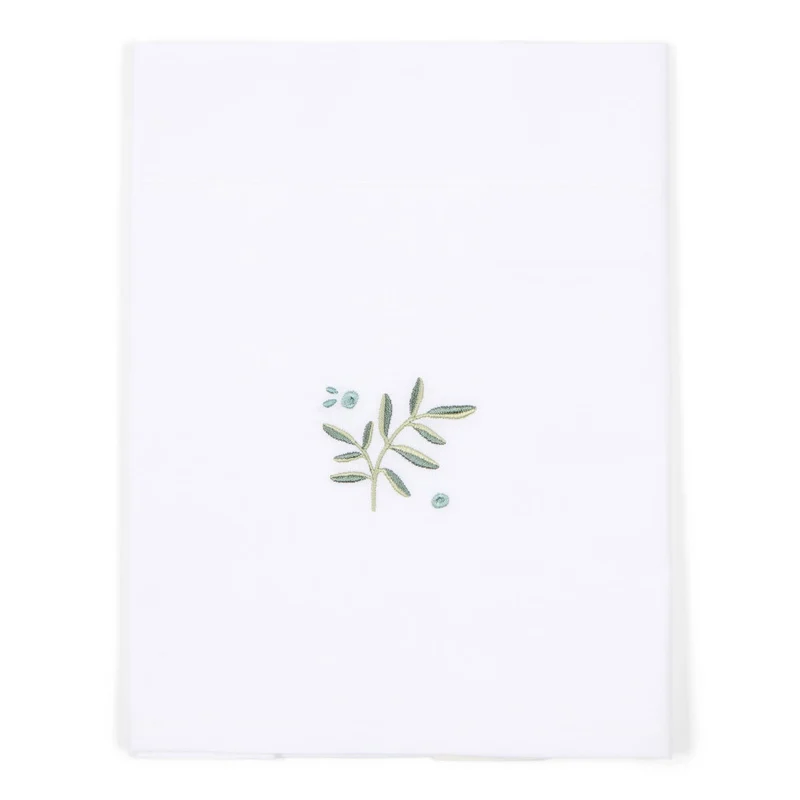 Kinderbettlaken Blueberry Leaves 110 x 140 cm | Little Dutch